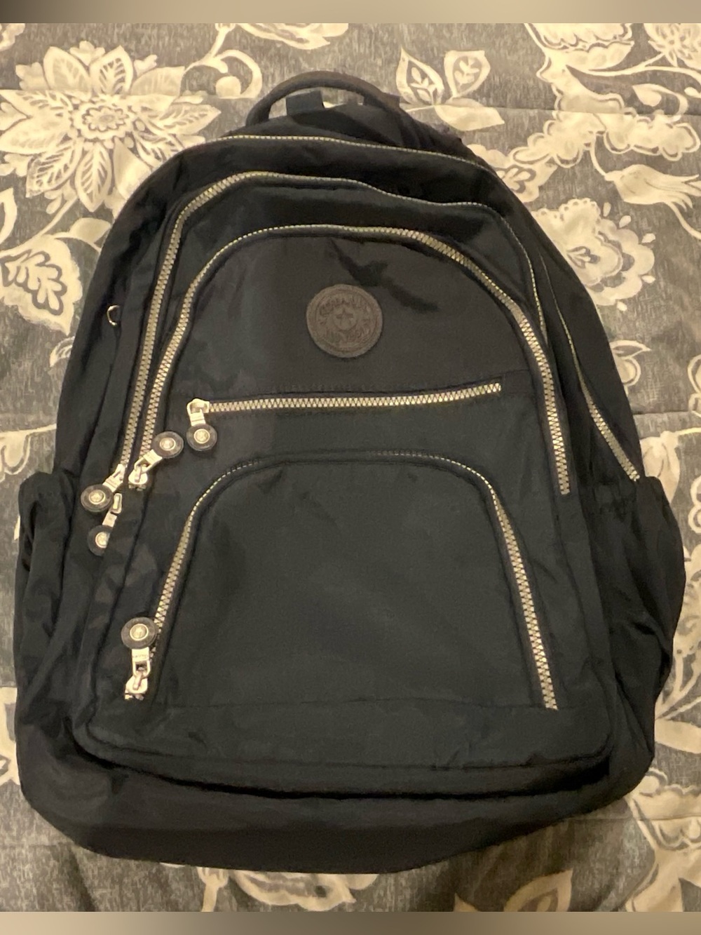 Multi-Pocket Backpack, Navy Blue